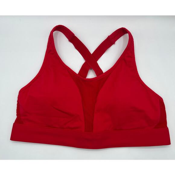 Fabletics Size Large Zoe High Impact Sports Bra IV Bra Yoga Pilates Red - Picture 4 of 15